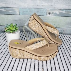Very Volatile Platform Thong Sandals Size 9